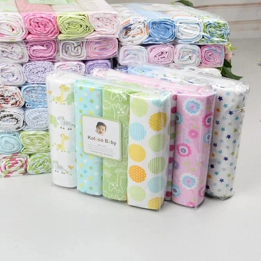 Mjuka Bomullsfiltar för Baby – 4-pack