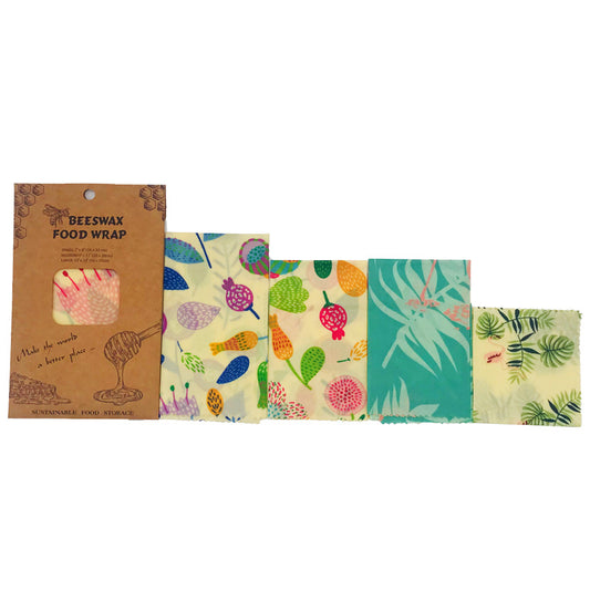 Beeswax Matförpackning – Återanvändbara & Miljövänliga Matomslag (3-pack)